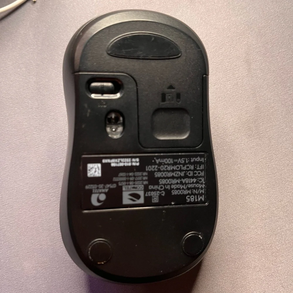 Wireless Black Computer Mouse